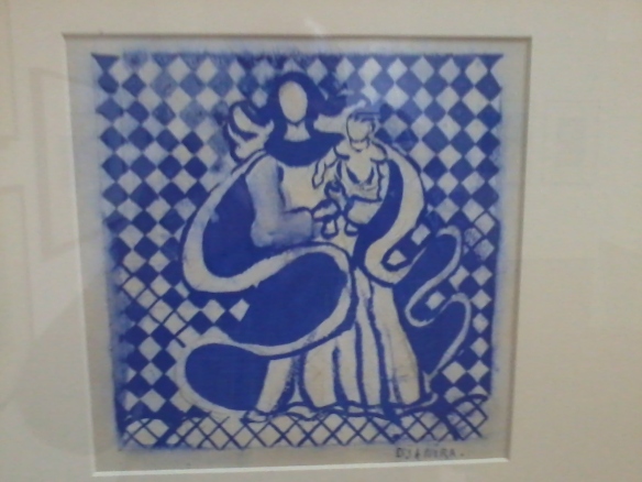 Estudo de azulejo, Nossa Senhora da Conceição com o Menino Jesus